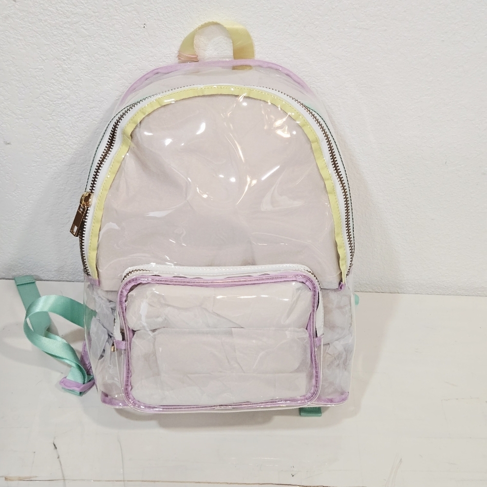 Stoney Clover Lane x Target Clear/Lavender Transparent Backpack